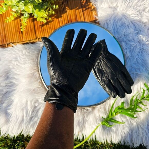 VTG Classic John Kent Leather Blend, Snap Closure Cuff Gloves. - Picture 3 of 11